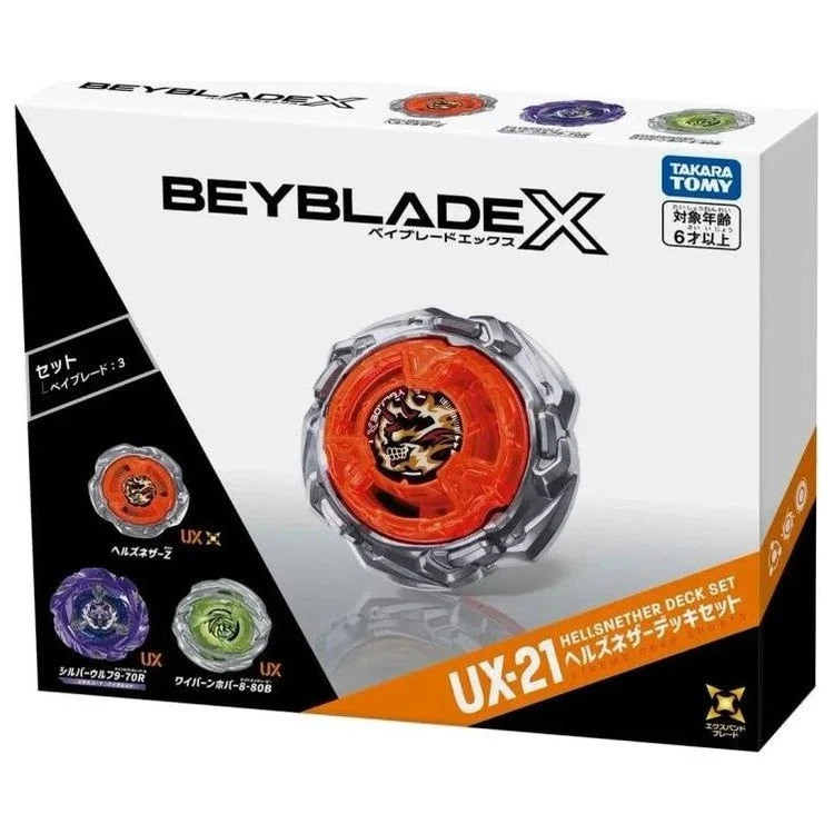 BEYBLADE X UX-21 Hells Nether Deck Set